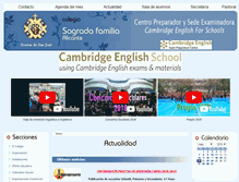 Tablet Screenshot of colegiosagradafamiliaalicante.com